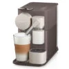 DeLonghi Nespresso Lattissima One In Slate -Crema Coffee Store lattissimaone slate side milk