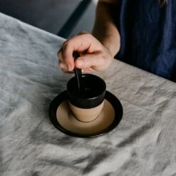 NotNeutral Black Pico Espresso Saucer 7 NotNeutral Black Pico Espresso Saucer -Crema Coffee Store pico espresso black spoon stir 1